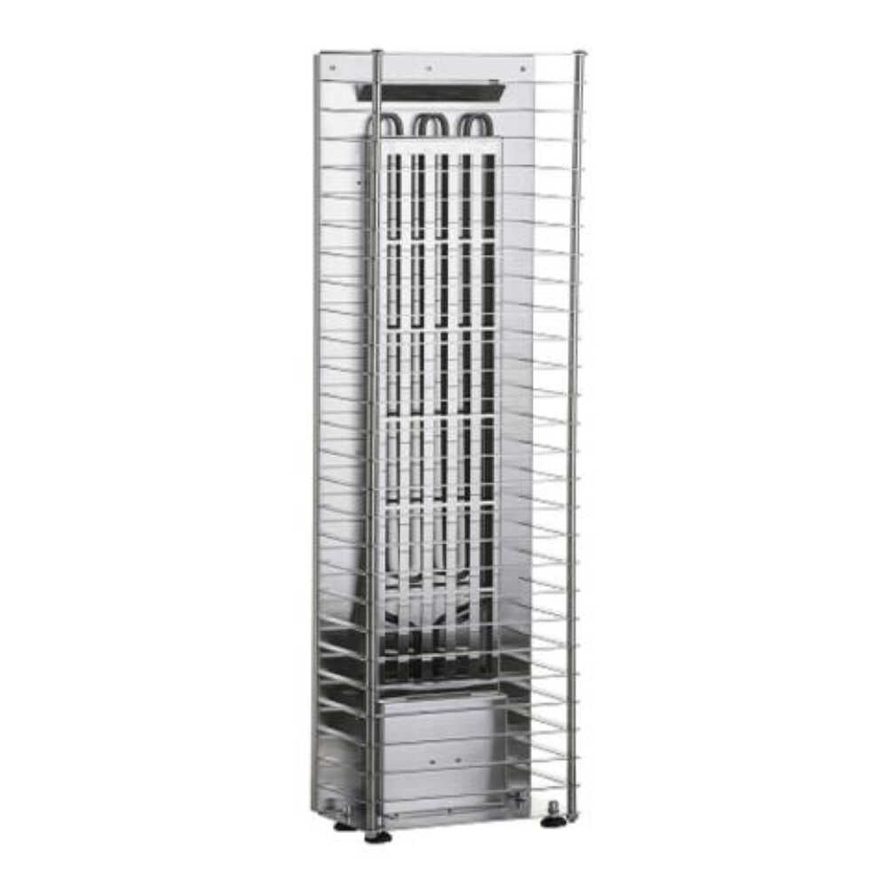 Huum Cliff Mini 4 3.5KW electric sauna heater with digital controller and sauna stones, steel construction, by SAKSBY WHOLESALE