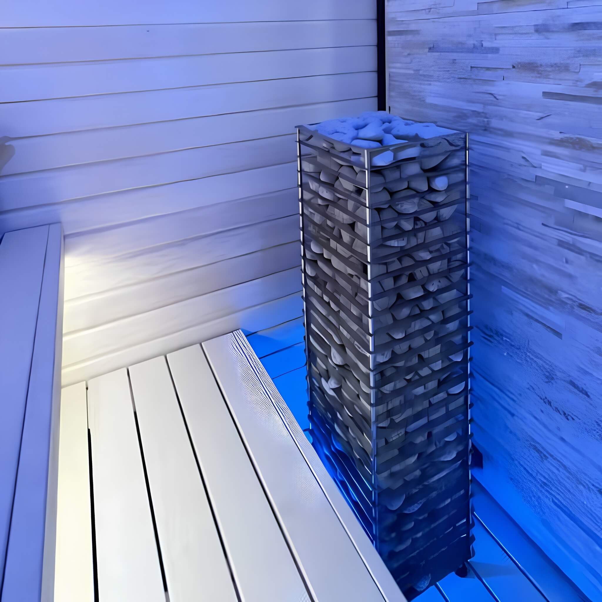 Huum Cliff Slim Electric Stainless Steel Sauna Heater With Digital Controller & Sauna Stones (SAK48752) - OVERLANDERS Outfitter