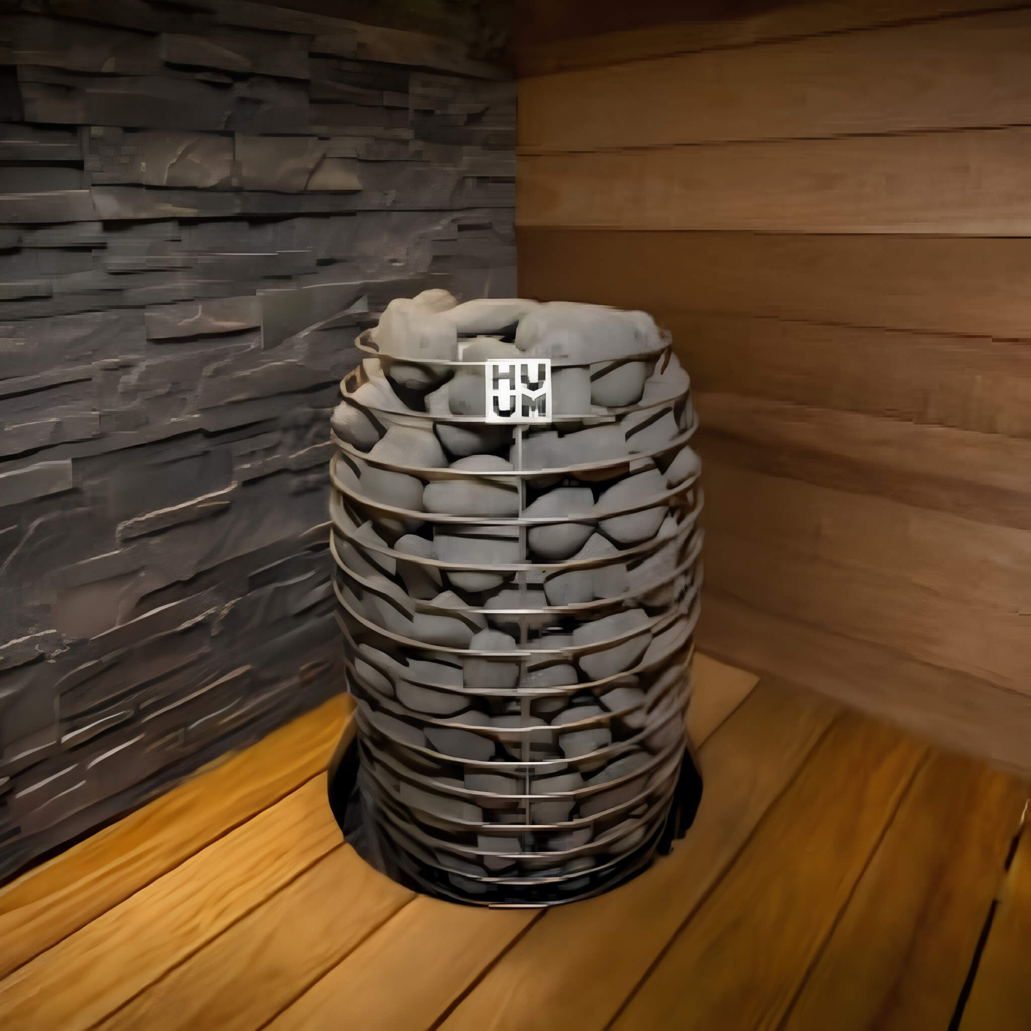 Huum Hive Mini Floor Mount Traditional Steel Sauna Heater With Digital Controller & Sauna Stones (SAK91438) - OVERLANDERS Outfitter