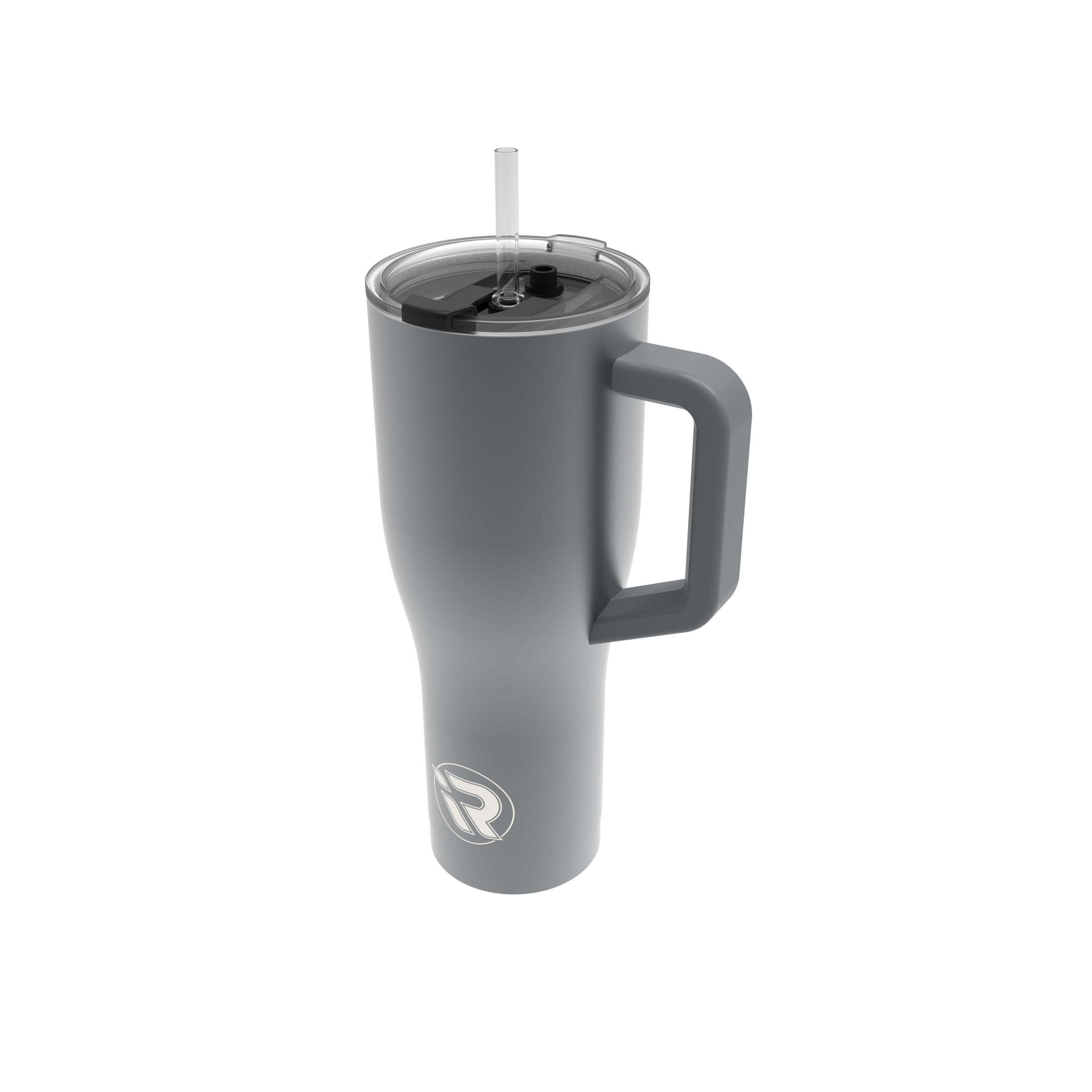 iROCKER US MAG cup, 40oz stainless steel tumbler with lid, black finish, designed for cold and hot beverages