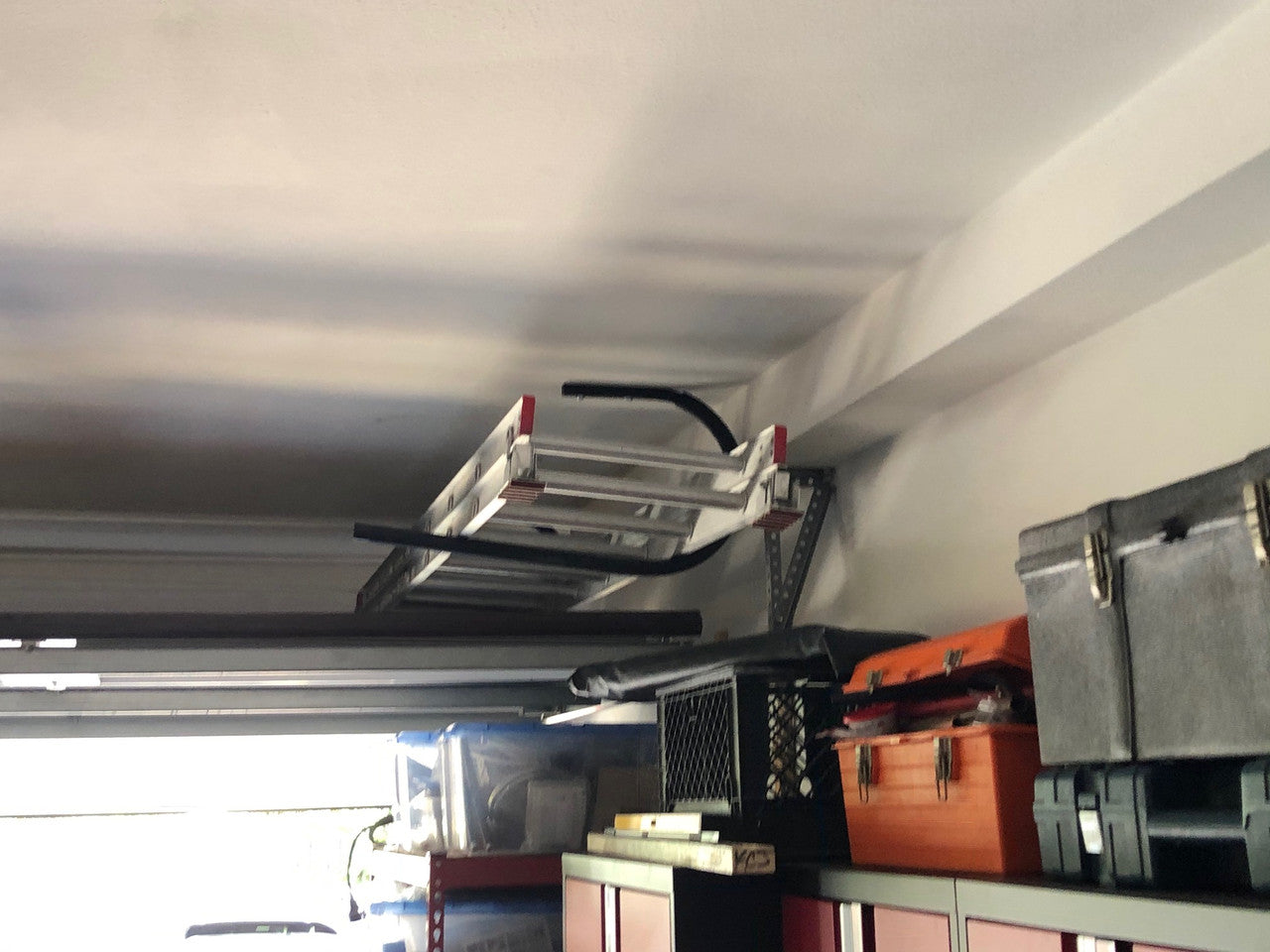 Hi-Port 1 | Ladder Storage Ceiling Rack  | Holds 50 lbs - OVERLANDERS Outfitter