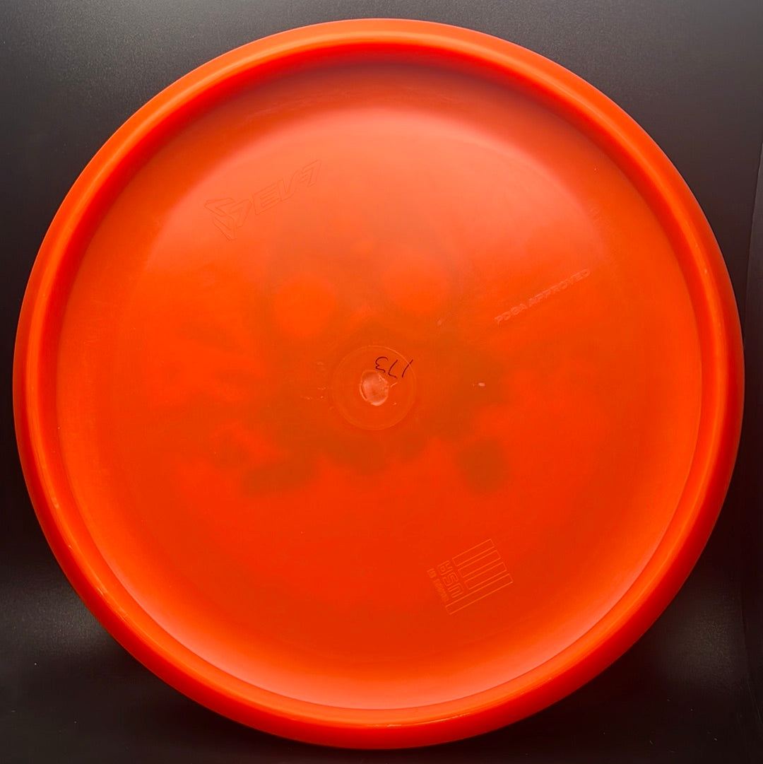 Forged Pace First Run disc golf disc by Rare Air Discs, Radioactive Man Edition with detailed design and vibrant colors.