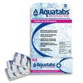 AQUATABS water purification tablets by Alpenglow Readiness Supply, 30-count pack for outdoor water safety.