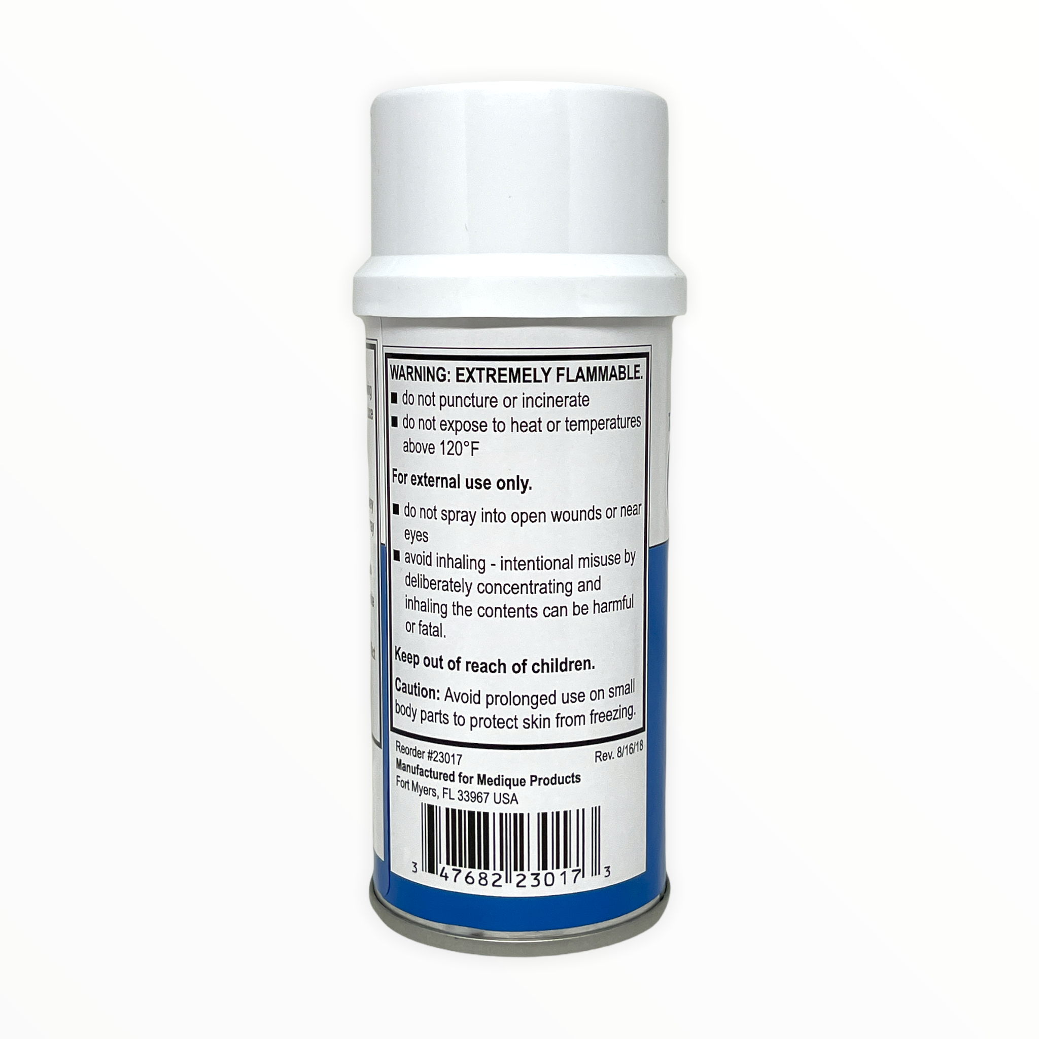 Alpenglow Readiness Supply Medique cold spray in a spray can, used for first aid treatment of minor injuries.
