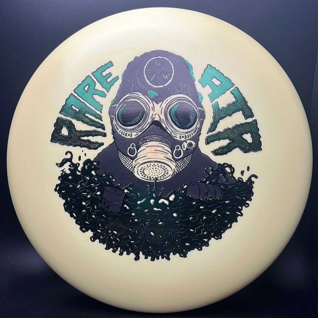 Rare Air Discs Forged Pace First Run Radioactive Man Edition disc golf disc with vibrant design and detailed artwork.