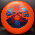 Rare Air Discs Forged Pace disc golf disc, First Run Radioactive Man Edition, with vibrant design and professional-grade craftsmanship.