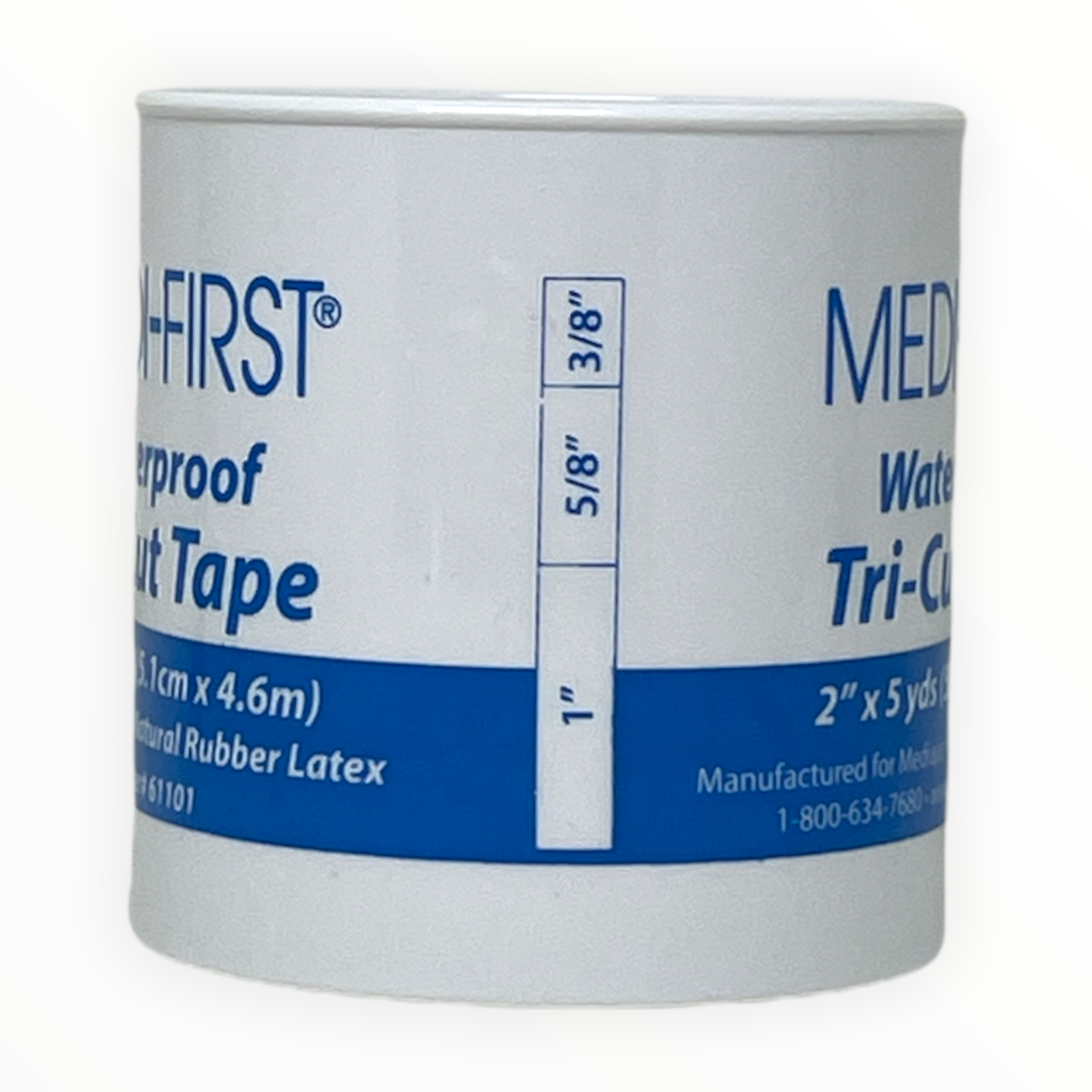 Triple Cut Adhesive Tape by Alpenglow Readiness Supply, 5 yards of durable first aid tape on a roll.