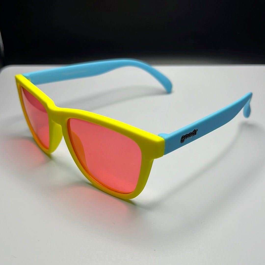 Pineapple Painkillers OG Premium sunglasses by Rare Air Discs, stylish accessories with pineapple logo and tinted lenses.