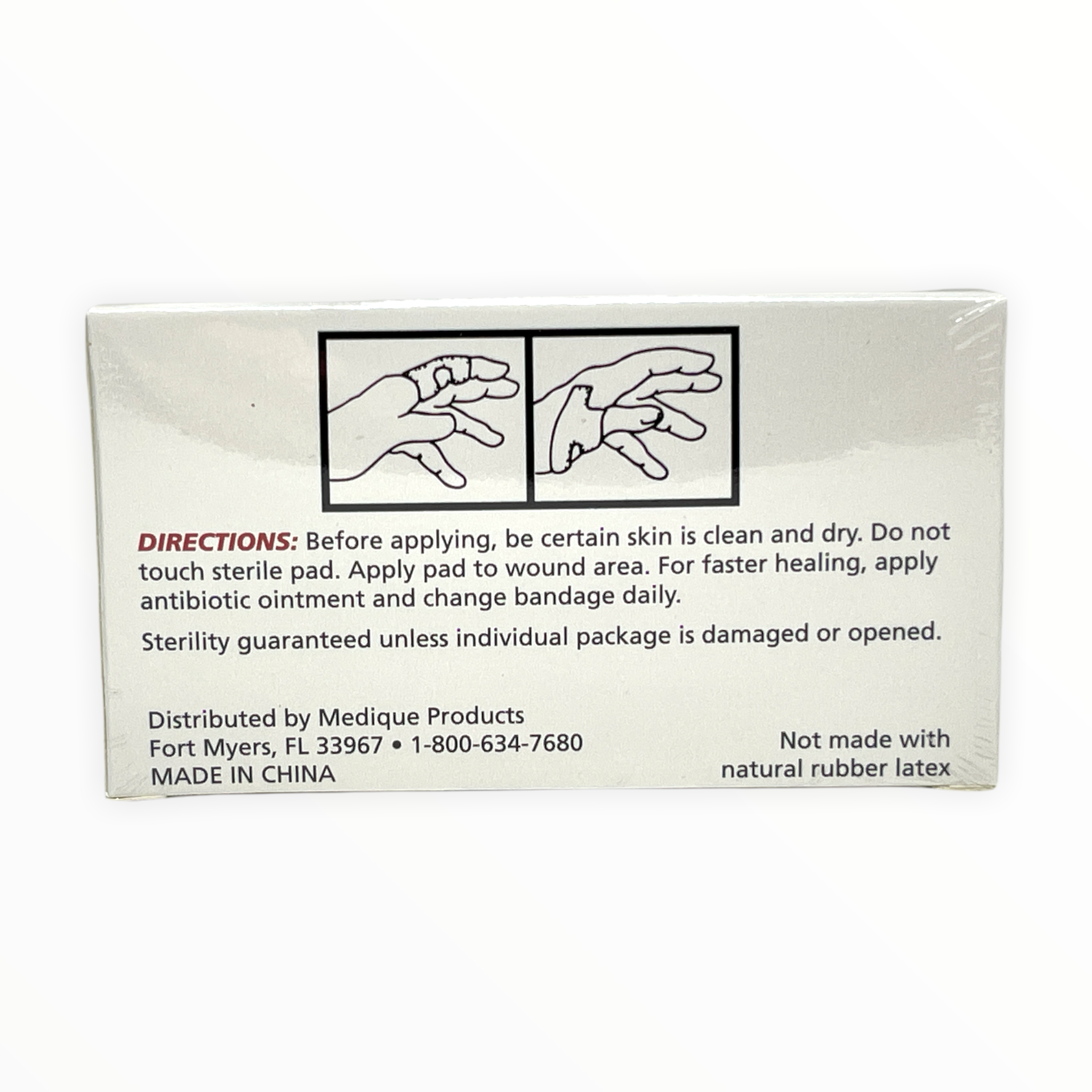 Alpenglow Medique woven knuckle adhesive bandages in an 8 count pack, showcasing bandages designed for finger injuries.