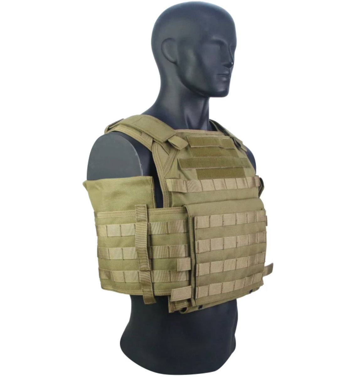 Redemption Tactical Big Boy XL vest combo with lightweight Level IV ceramic front, back, and side plates in 10x13.5 and 8x6 sizes.