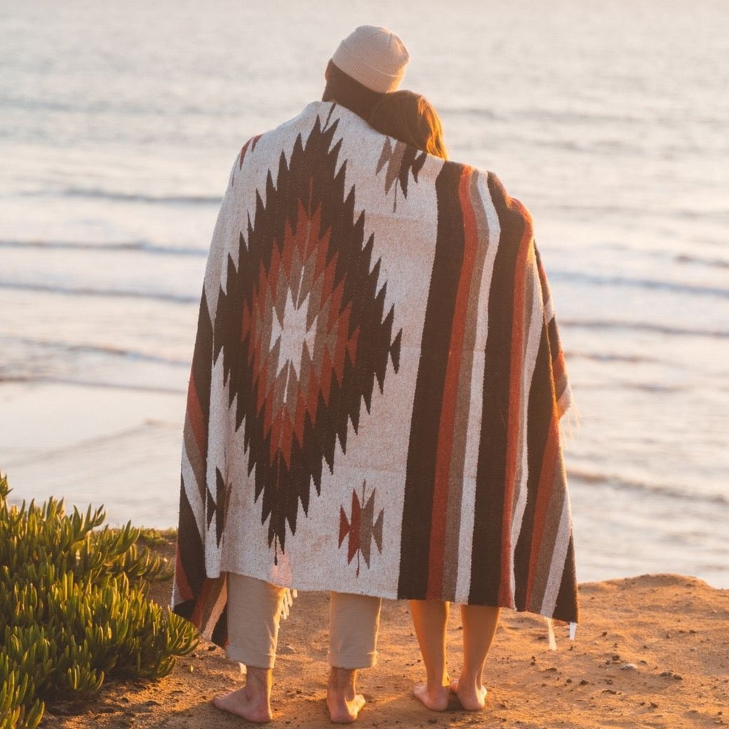Tan Mexican Diamond Yoga Blanket - OVERLANDERS Outfitter