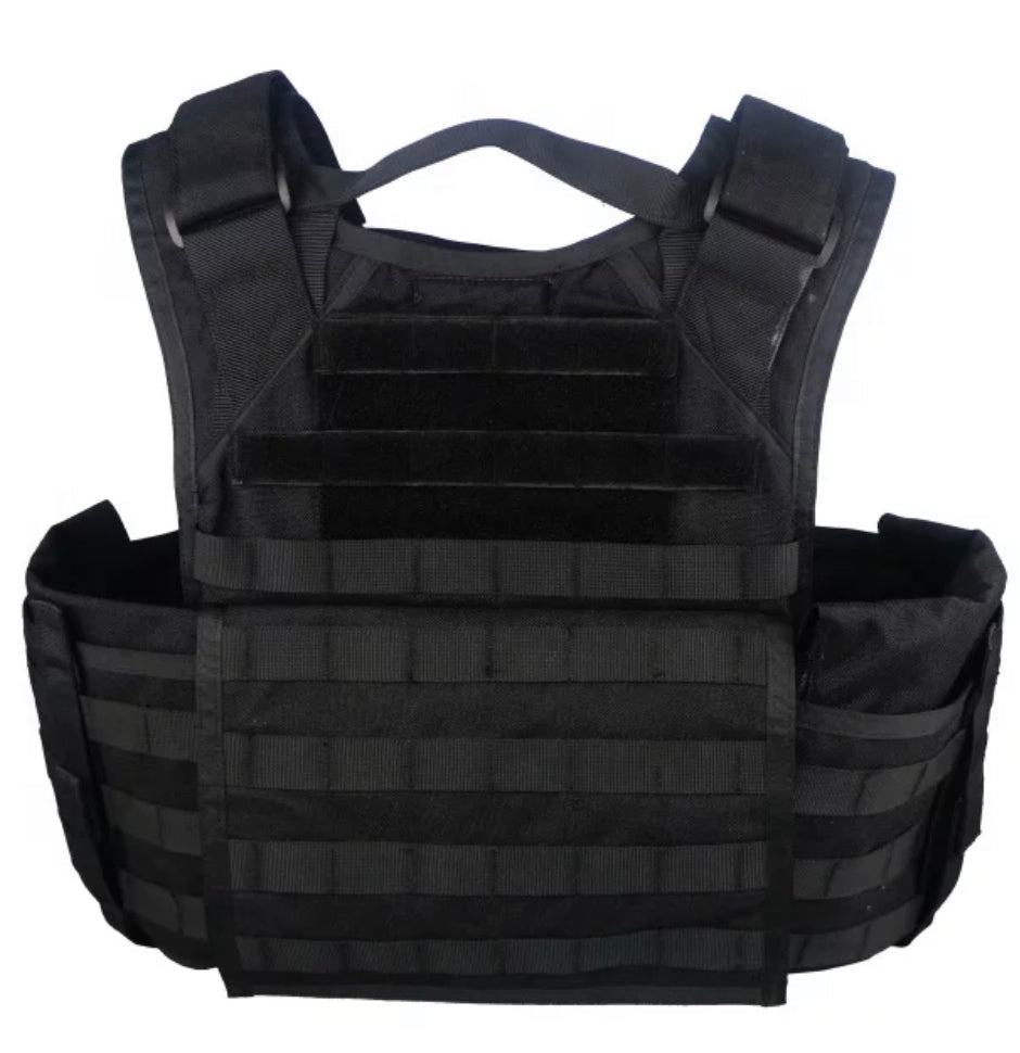 Redemption Tactical Big Boy Vest XL combo package with lightweight Level IV ceramic front, back, and side plates in 10x13.5 and 8x6 sizes.