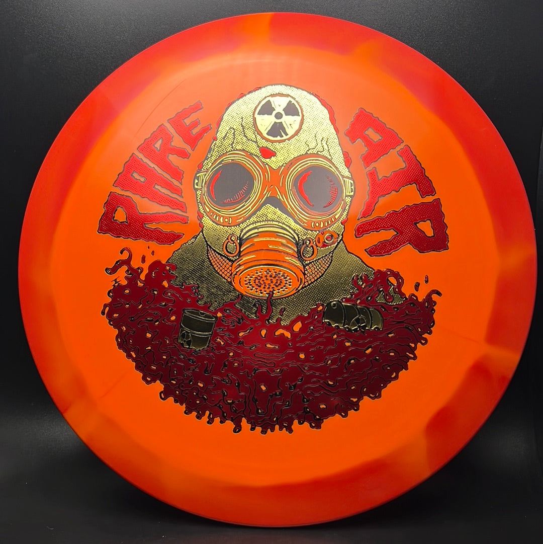Rare Air Discs Halo S-Blend Czar disc golf disc from the Radioactive Man Edition, featuring vibrant design and high-quality plastic.