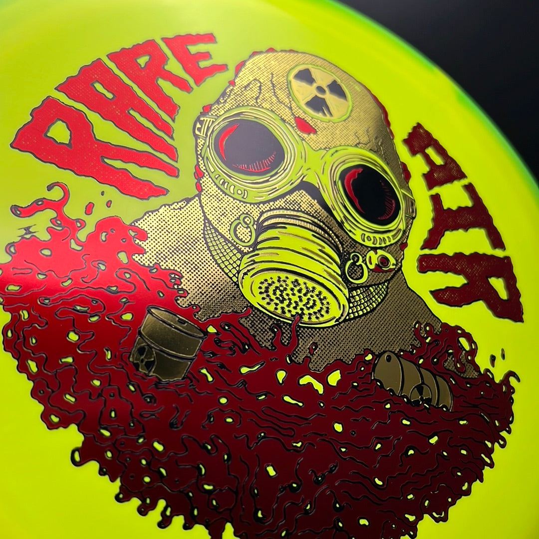 Rare Air Discs Halo S-Blend Czar disc golf disc, radioactive man edition with vibrant design and premium S-Blend plastic.