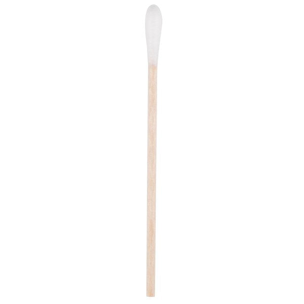 Medique cotton tip applicators, 3 inches long, packaged in a bag of 10 for first aid use.