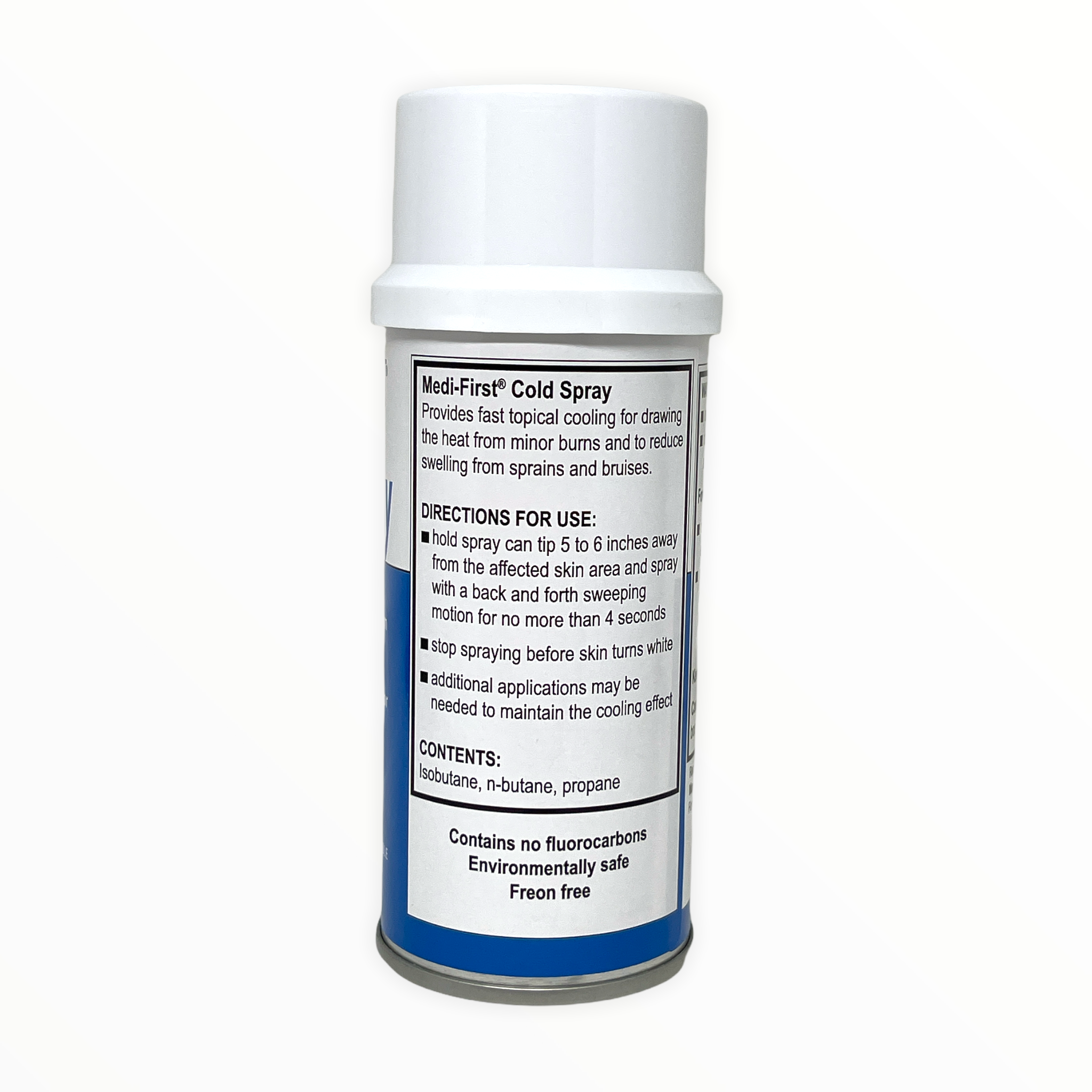 Medique Cold Spray bottle for first aid supplies, featuring a clear label and spray nozzle for easy application.