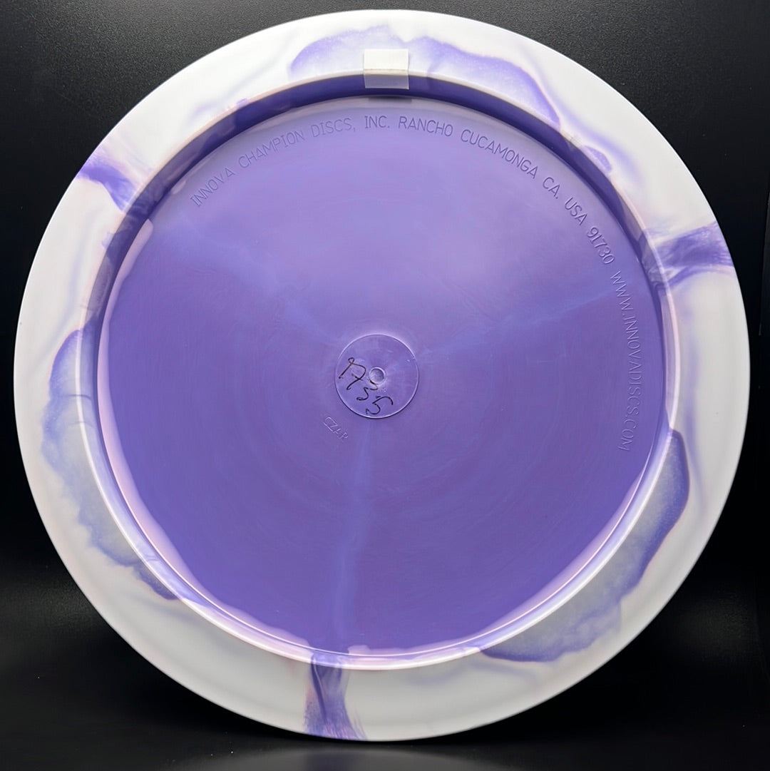 Rare Air Discs Halo S-Blend Czar disc golf disc, radioactive man edition, with vibrant design and detailed artwork.