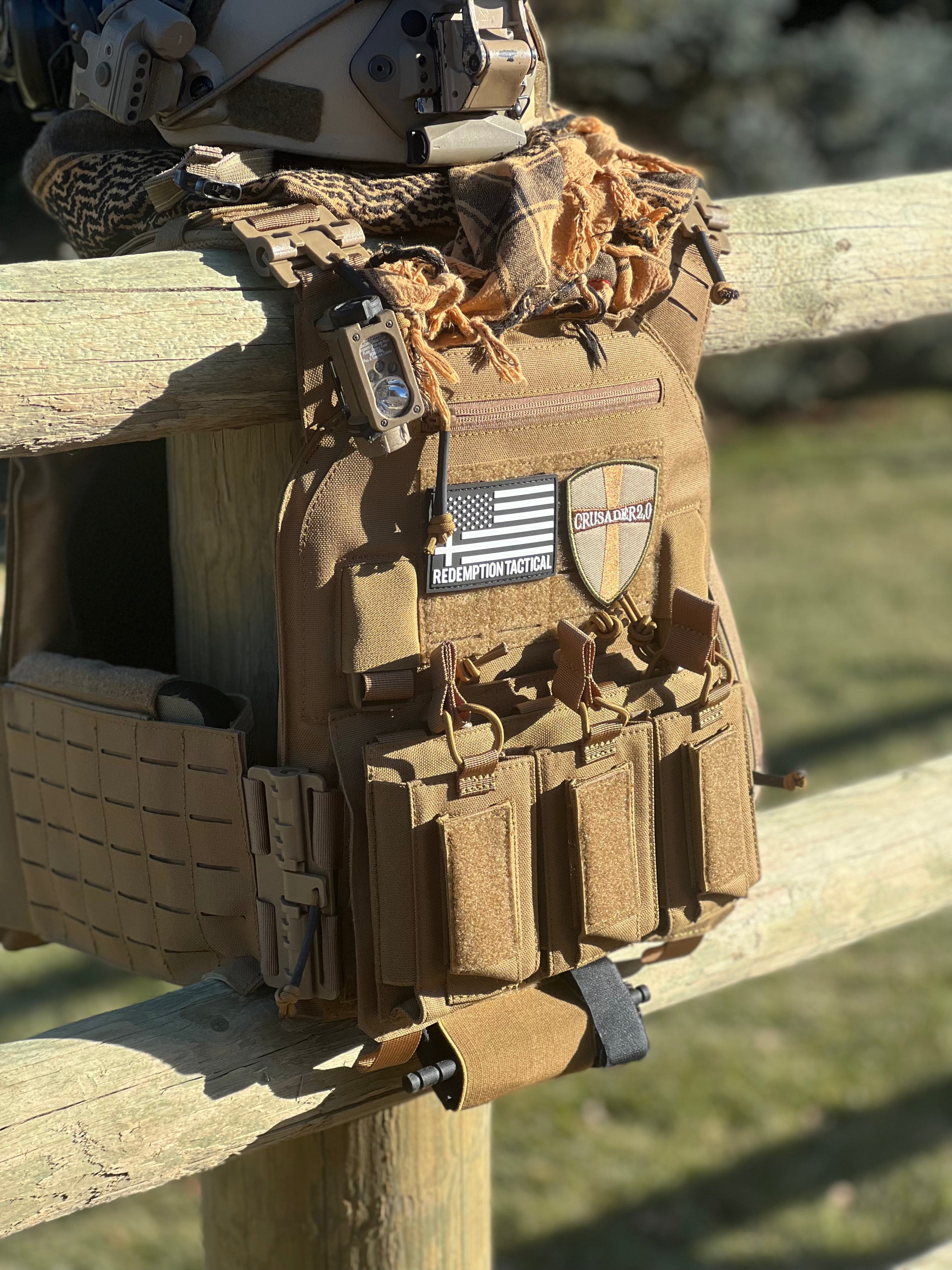 Redemption Tactical CRUSADER 2.0® V4 ARMOR FULL KIT COMBO PACKAGE LIGHTWEIGHT LEVEL IV  (2) 10x12 Front/Back Plates (2) 6x8 Side Plates (Level IV) - We The Collective