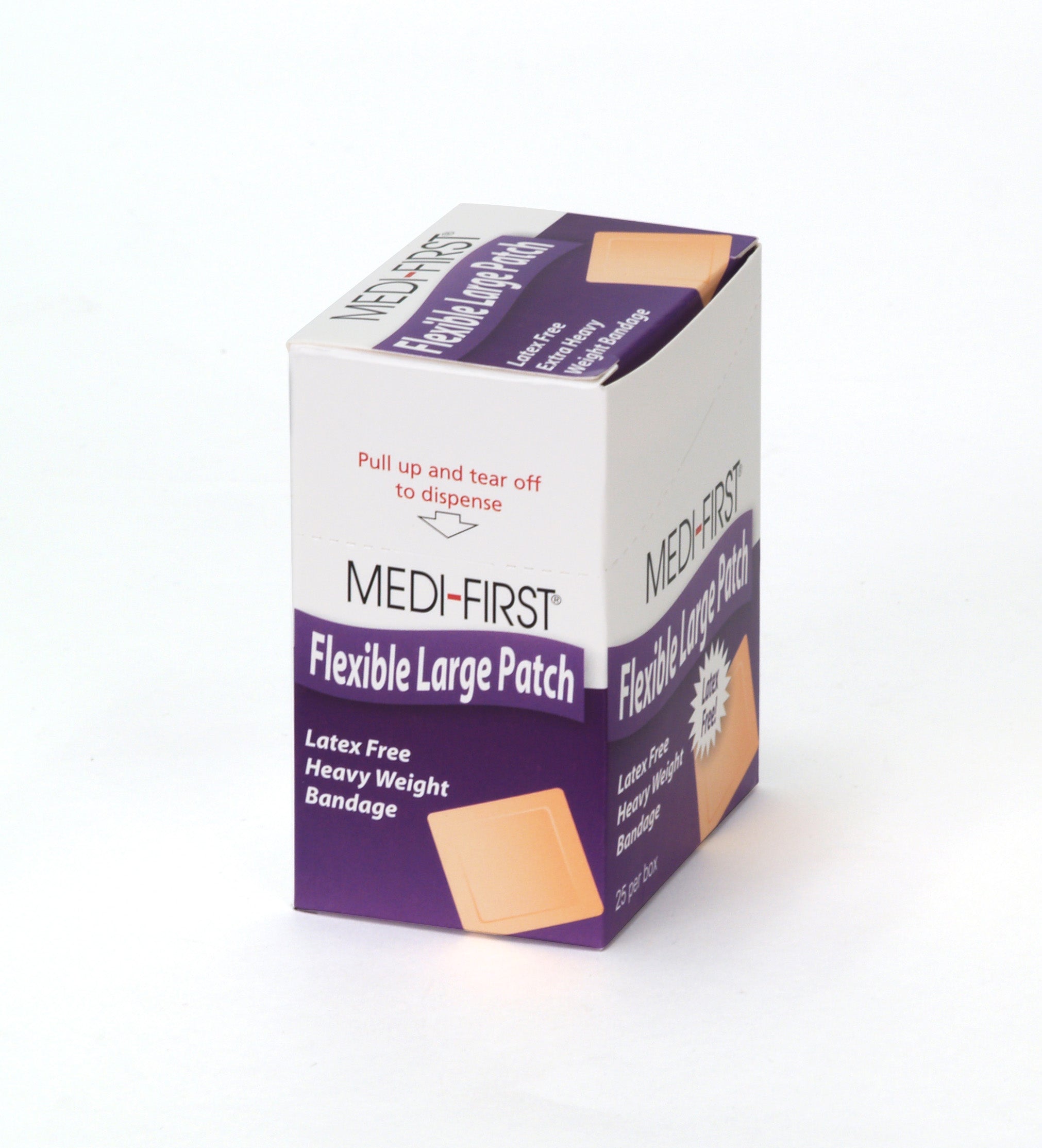 Flexible 2" x 3" HW patch bandages by Alpenglow Readiness Supply, designed for effective wound care and first aid.