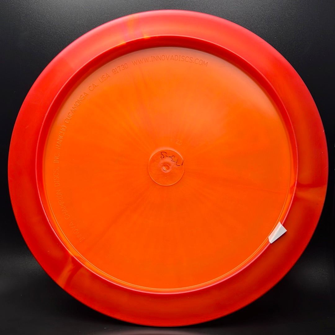 Rare Air Discs Halo S-Blend Czar disc golf disc from the Radioactive Man Edition, featuring vibrant design and detailed markings.