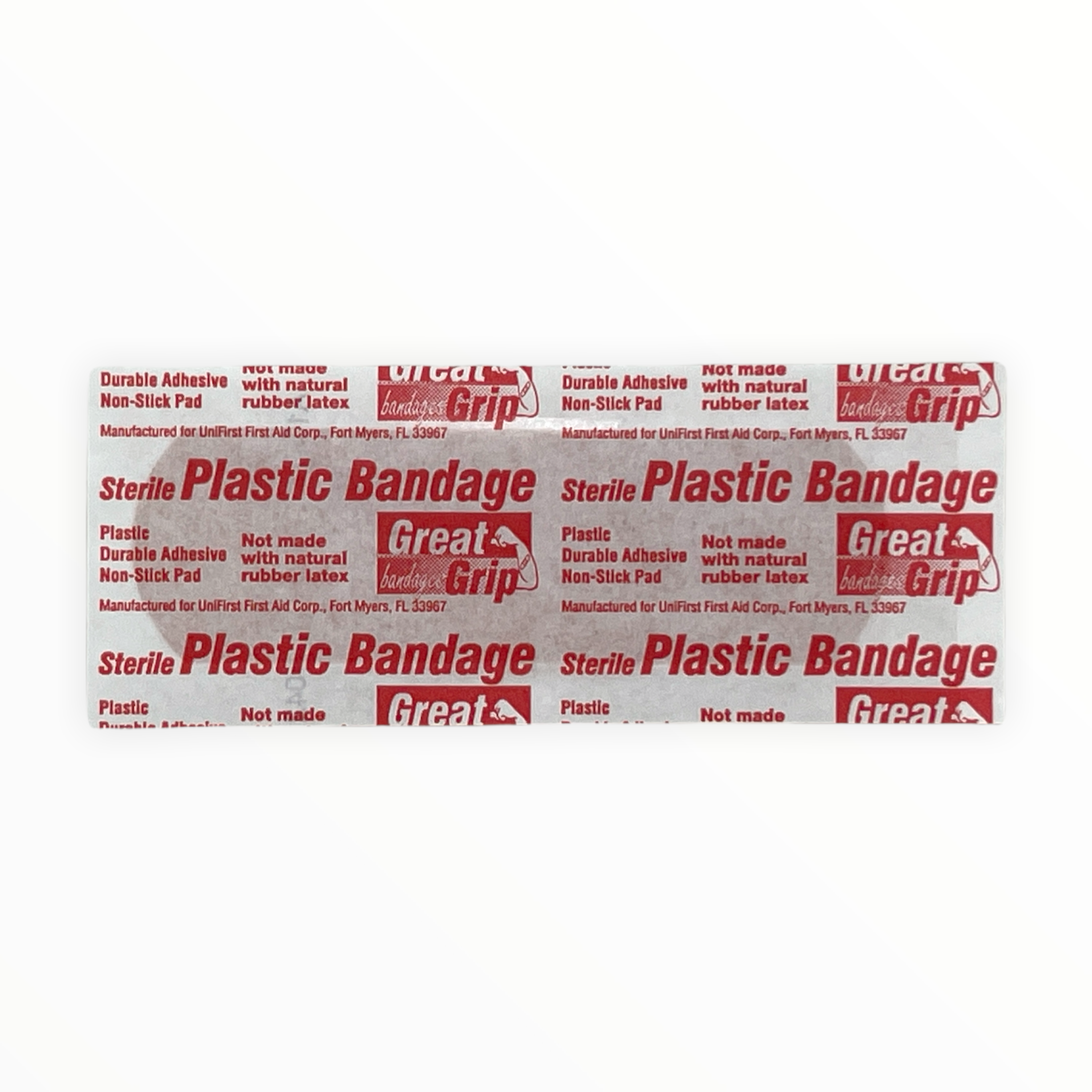 Alpenglow Readiness Supply 1"x3" plastic strip bandages in a pack, ideal for minor cuts and scrapes.