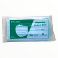 Pack of 10 Medique disposable medical masks on a white background, ideal for first aid and personal protection.