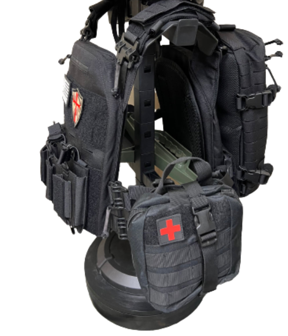FULL KIT COMBO Crusader 2.0 XL Armor COMBO PACKAGE LIGHTWEIGHT LEVEL IV (2) 10x13.5 Front/Back Plates, Plate Carrier Bag, Medic Pouch - We The Collective