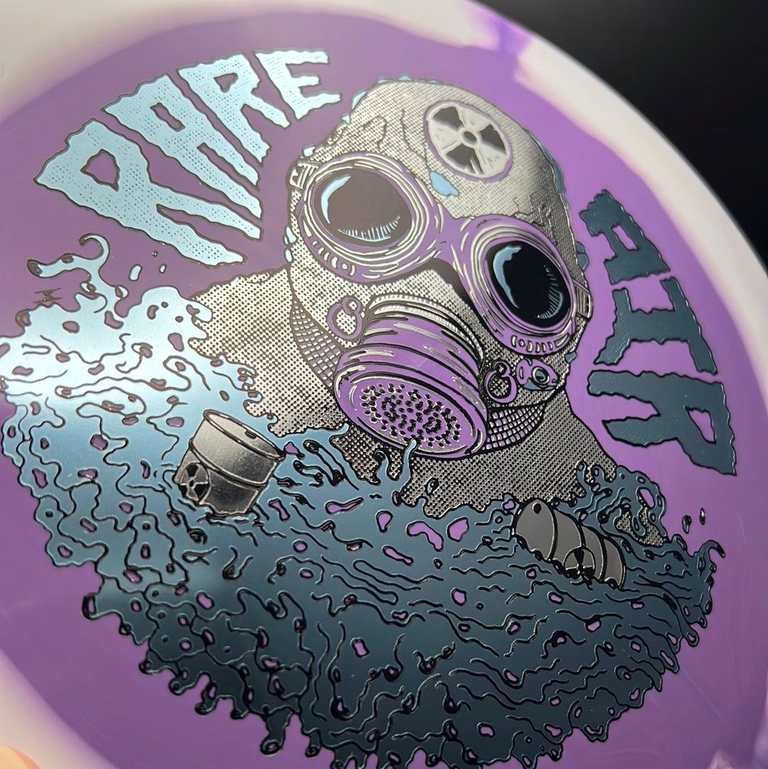 Rare Air Discs Halo S-Blend Czar disc golf disc in radioactive man edition, featuring vibrant colors and detailed design.