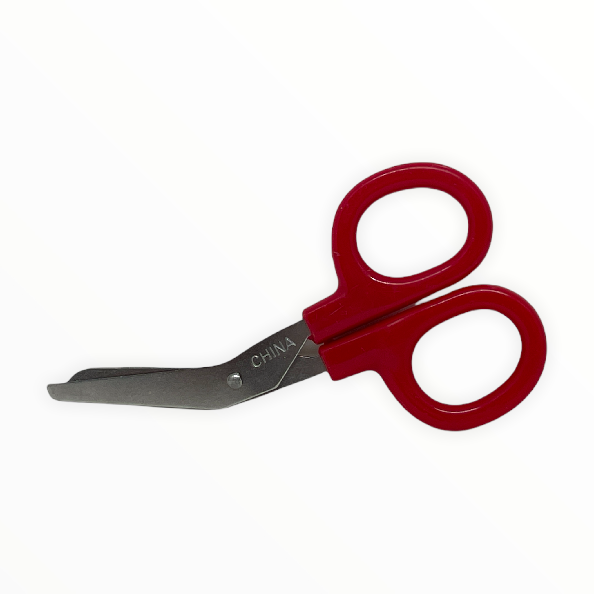 Alpenglow Angle Scissors 4-1/2” with ergonomic handles, ideal for precision cutting in first aid and medical settings.