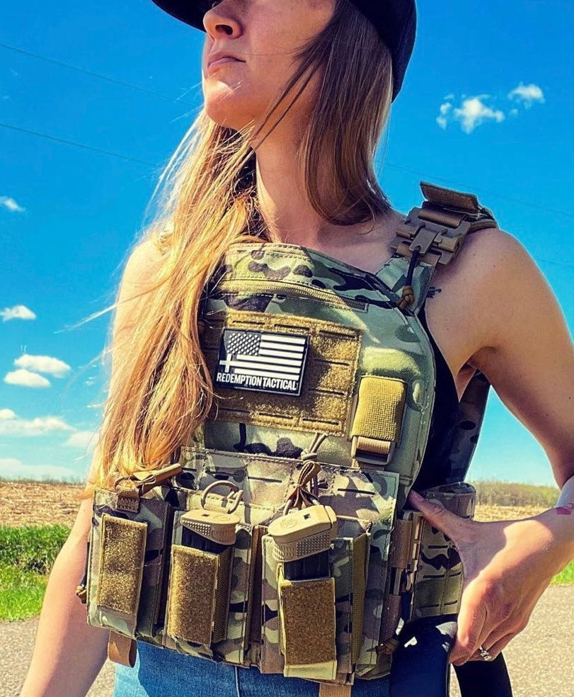 Redemption Tactical Crusader 2.0® l St. Michael FULL ARMOR KIT COMBO PACKAGE with Crusader 2.0 +IFAK Medical Kit + LEVEL IV  (2) 10x12 Front/Back Plates (2) 6x6 Side Plates (Level IV Ceramic) - OVERLANDERS Outfitter
