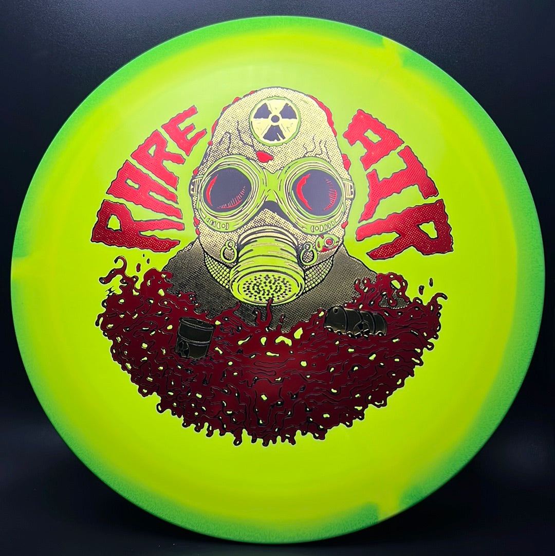 Rare Air Discs Halo S-Blend Czar disc golf disc, radioactive man edition, featuring vibrant design and durable S-Blend material.