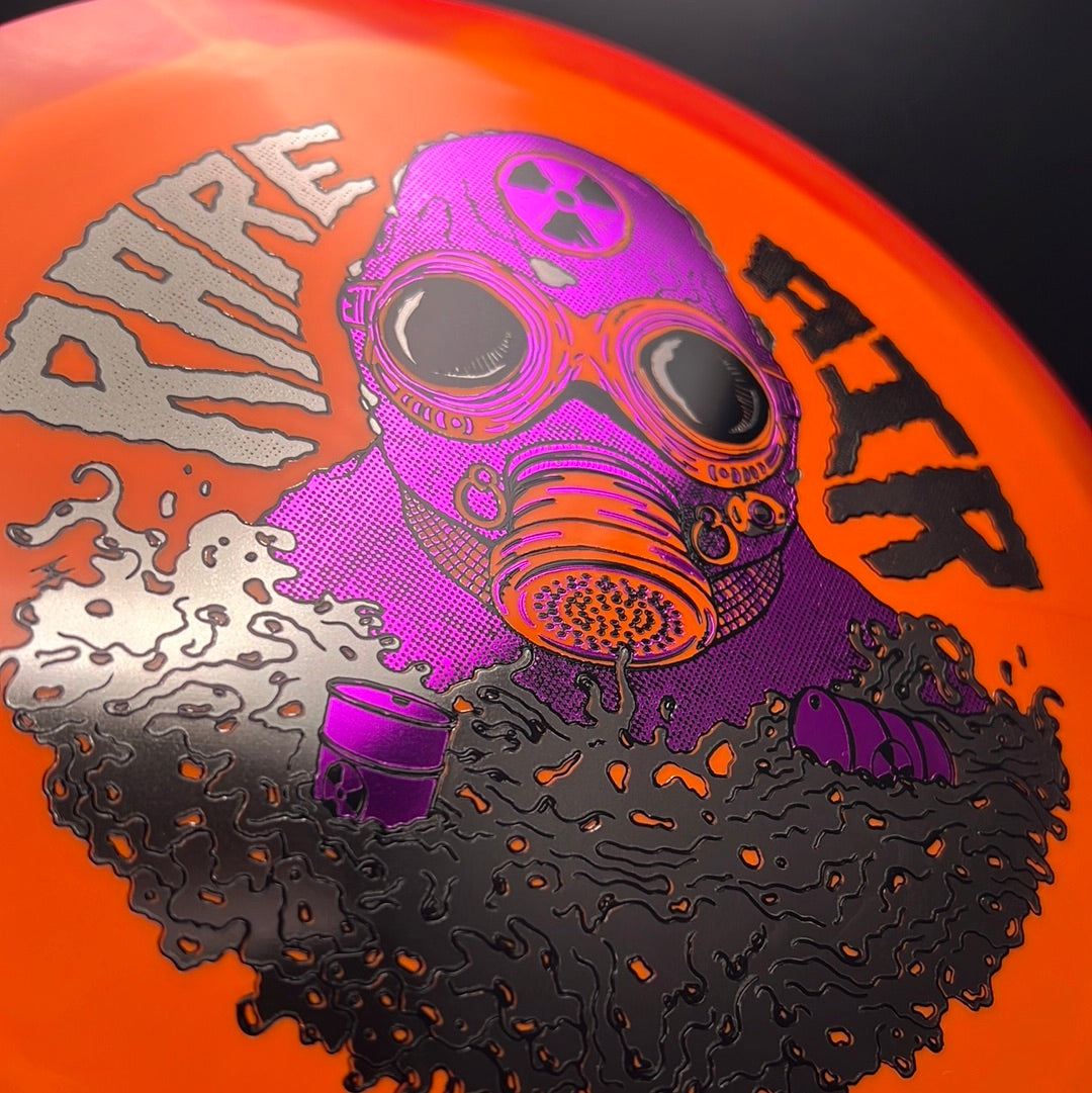 Rare Air Discs Halo S-Blend Czar disc golf disc, radioactive man edition with vibrant design and detailed graphics.