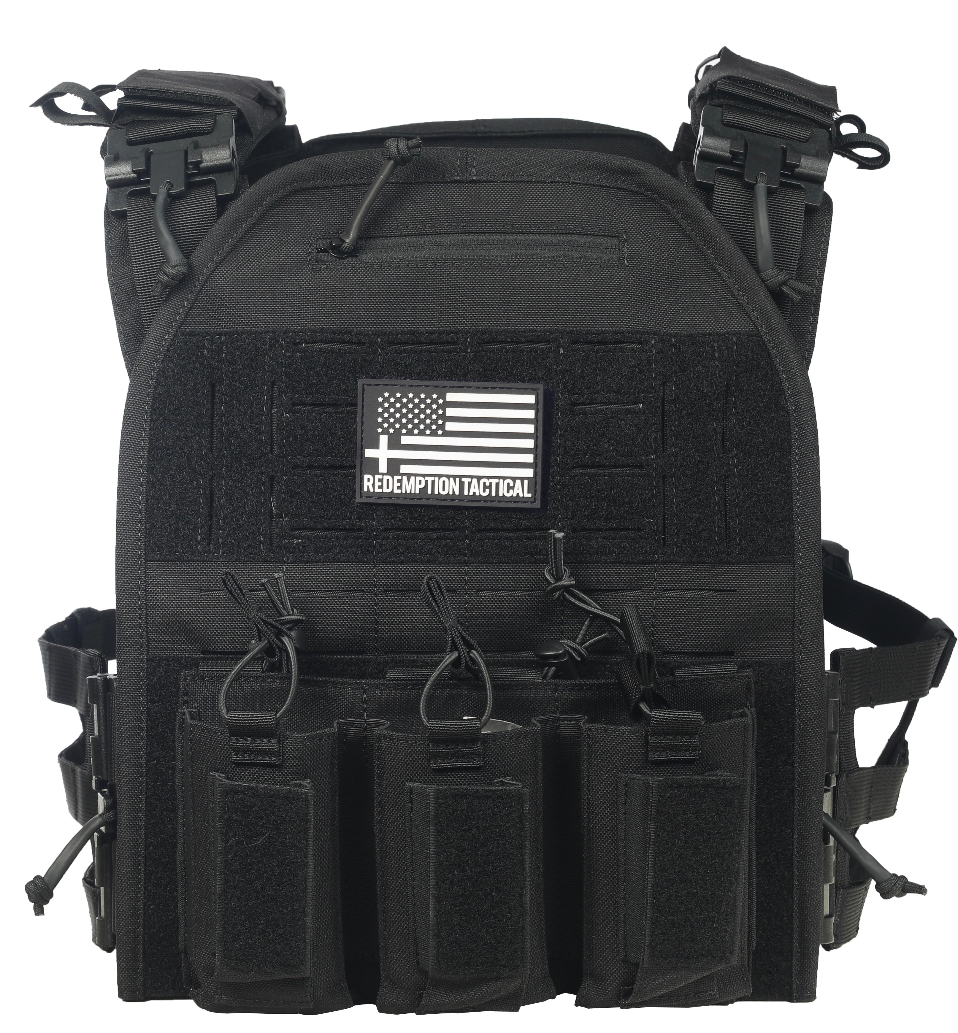 Redemption Tactical BIG BOY Crusader 2.0 XL armor vest with lightweight Level IV ceramic front and back plates, military tactical gear
