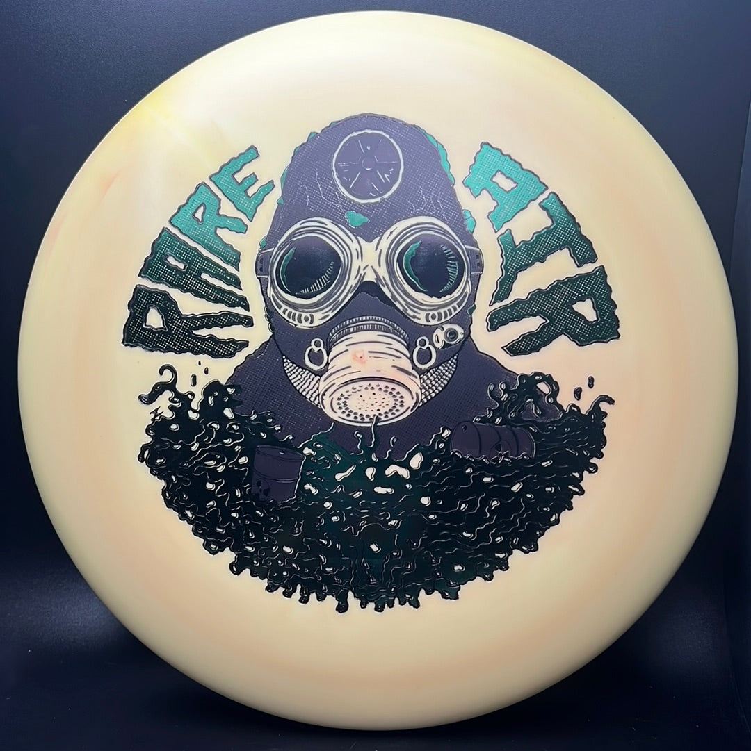 Rare Air Discs Forged Pace First Run Radioactive Man Edition disc golf disc with vibrant design and detailed lettering.