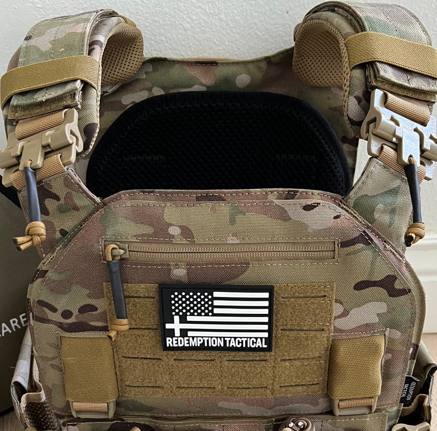 Redemption Tactical Crusader 2.0® l St. Michael FULL ARMOR KIT COMBO PACKAGE with Crusader 2.0 +IFAK Medical Kit + LEVEL IV  (2) 10x12 Front/Back Plates (2) 6x6 Side Plates (Level IV Ceramic) - OVERLANDERS Outfitter