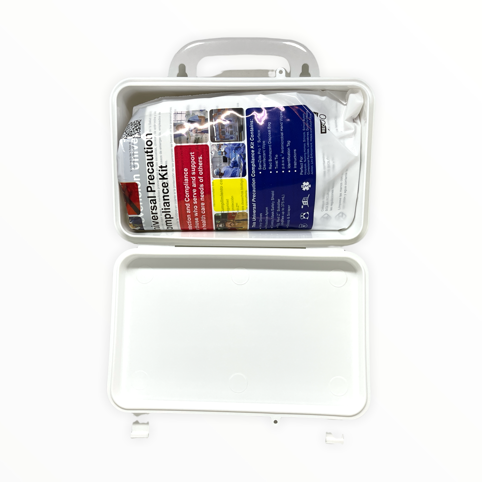 Universal Precaution Compliance Kit by Alpenglow Readiness Supply, featuring essential first aid supplies for safety.