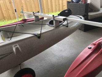 Kayak Stabilizer Float Package - Yellow Floats - 45" Universal Receiver - OVERLANDERS Outfitter