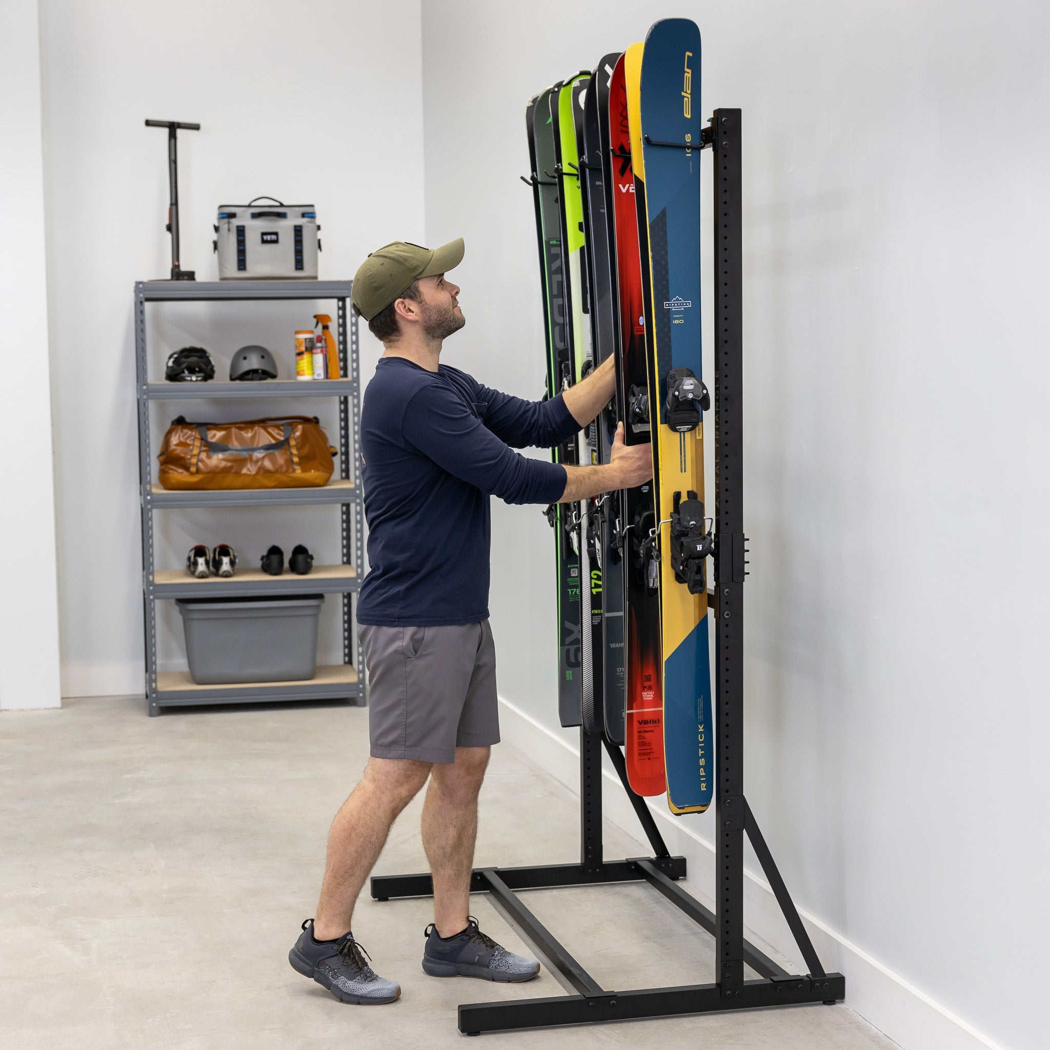 Freestanding Ski Rack | G-Ski | Holds 5 Pairs of Skis - OVERLANDERS Outfitter