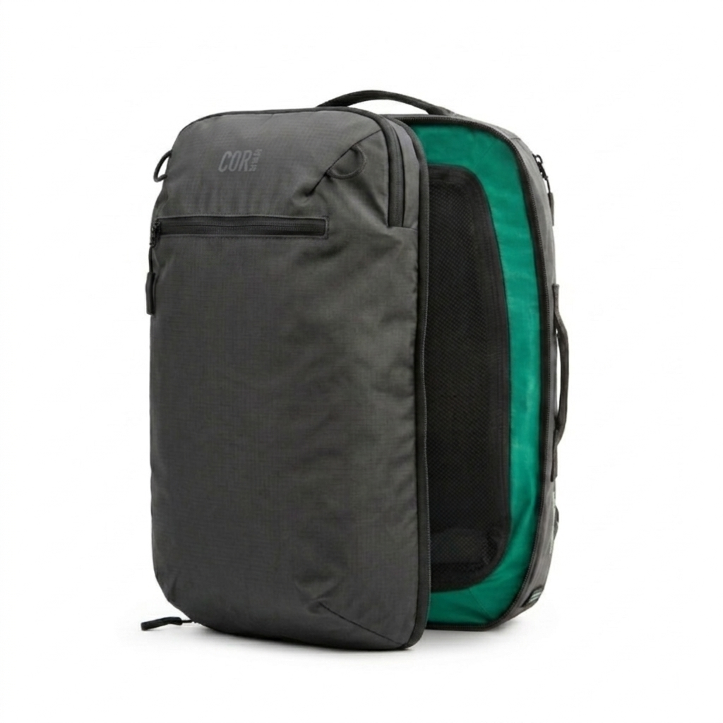 Island Hopper 2.0 Travel Backpack – New Matte Black | Lightweight Waterproof 28L & 34L - OVERLANDERS Outfitter