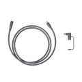 Jackery DC extension cable for solar panel, black, with connectors, used for expanding solar power system connections.
