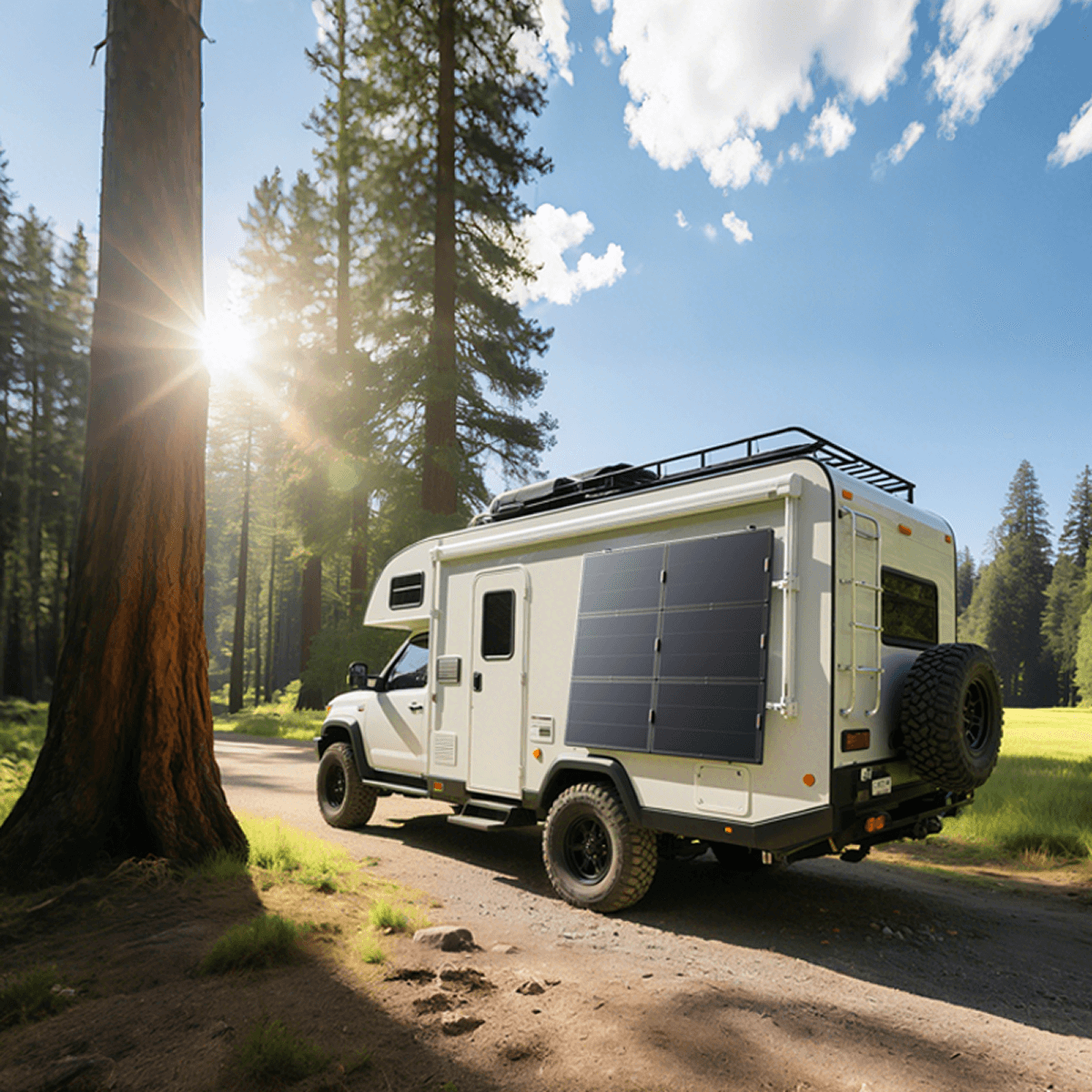 Jackery SolarSaga 100 Light portable solar panel with adjustable angle, showcasing its sleek design and solar cells.