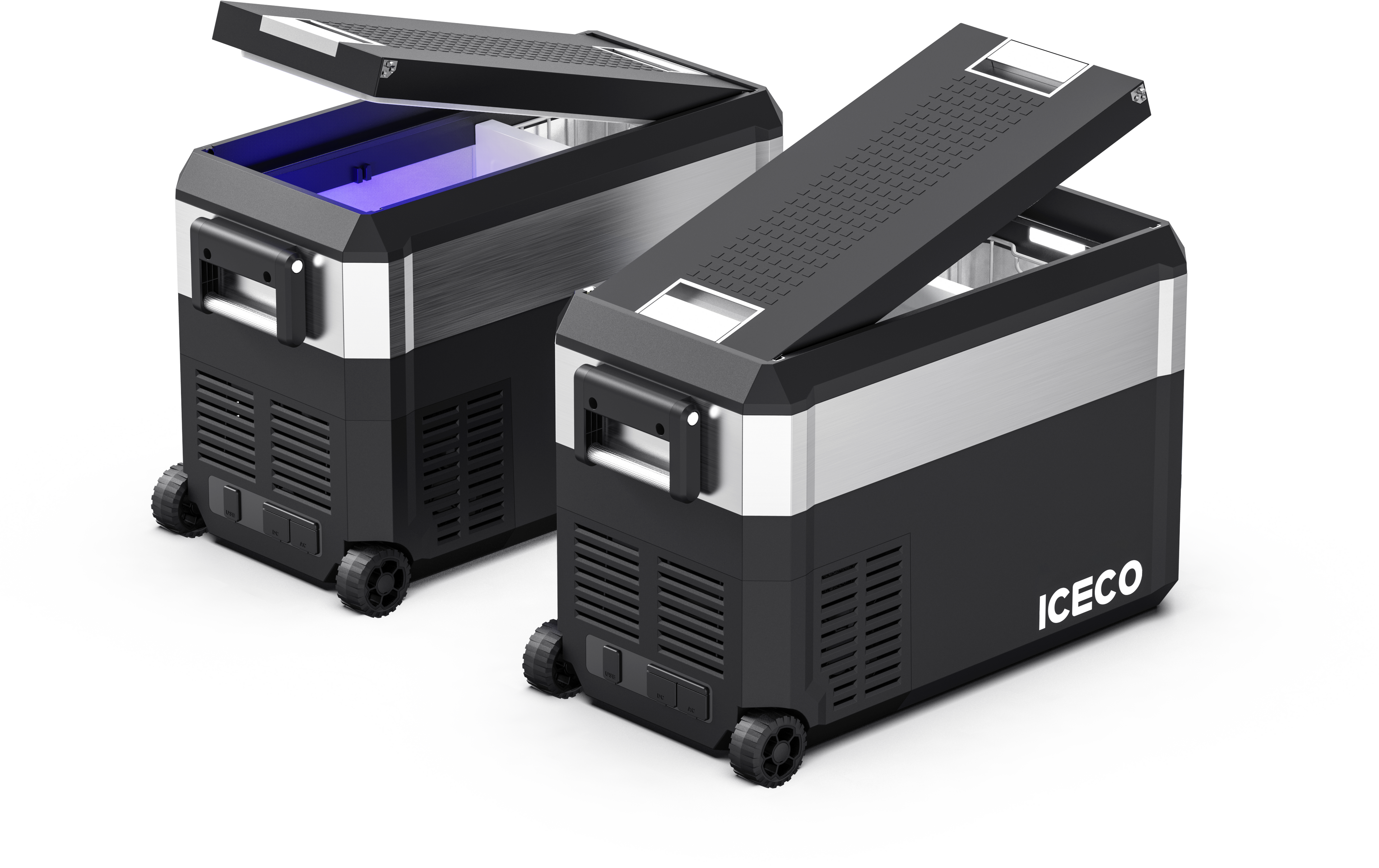 JP40 Pro Dual Zone Wheeled Portable Freezer- Golden | ICECO | 40 LT - We The Collective