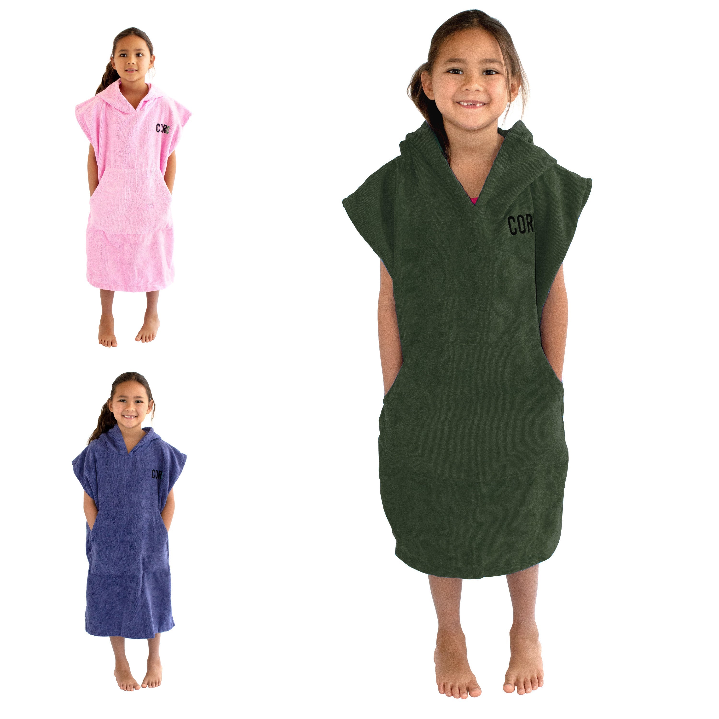 Kids Changing Towel Poncho - Solid Colors - OVERLANDERS Outfitter