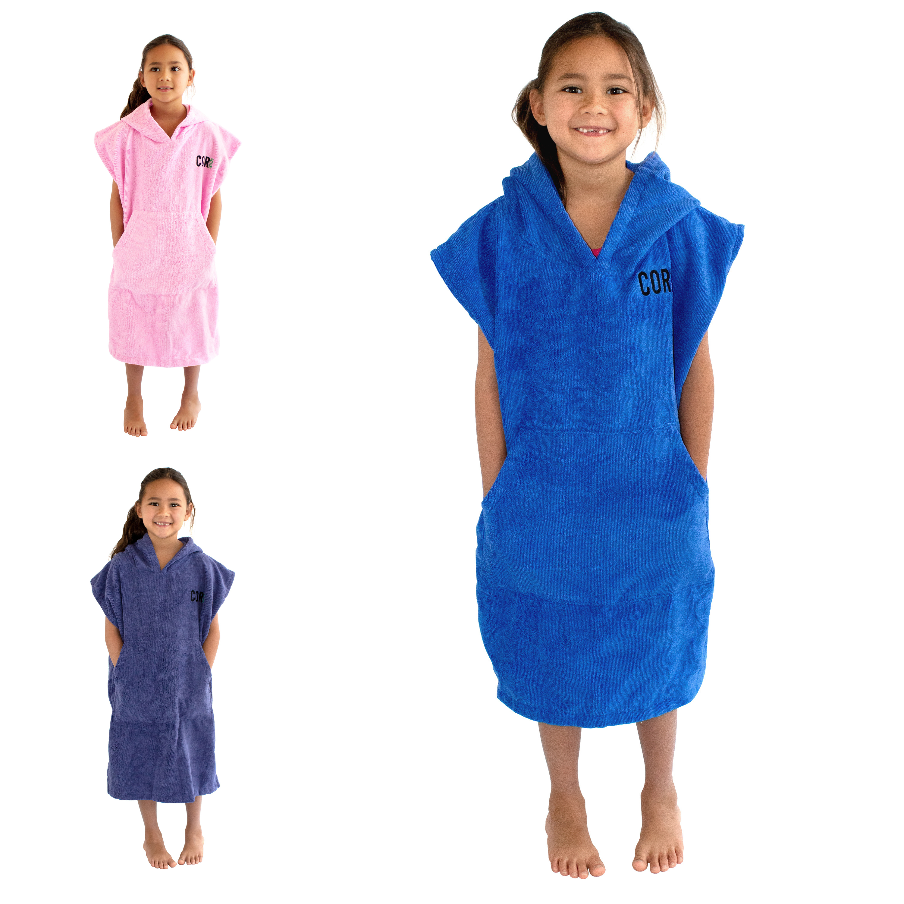 Kids Changing Towel Poncho - Solid Colors - OVERLANDERS Outfitter