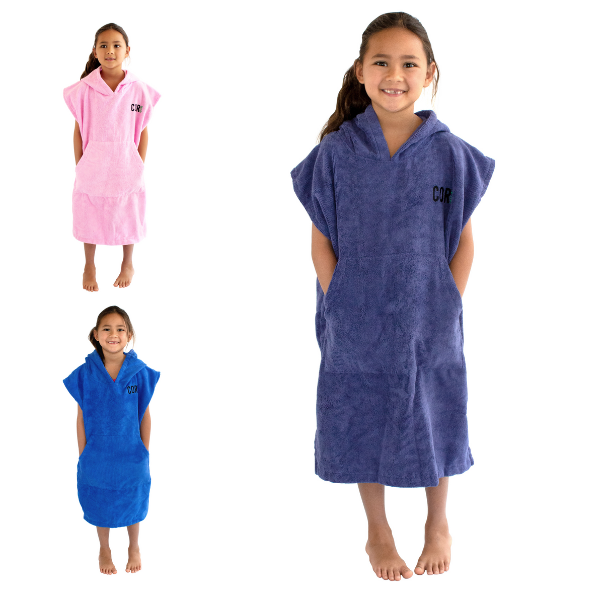 Kids Changing Towel Poncho - Solid Colors - OVERLANDERS Outfitter