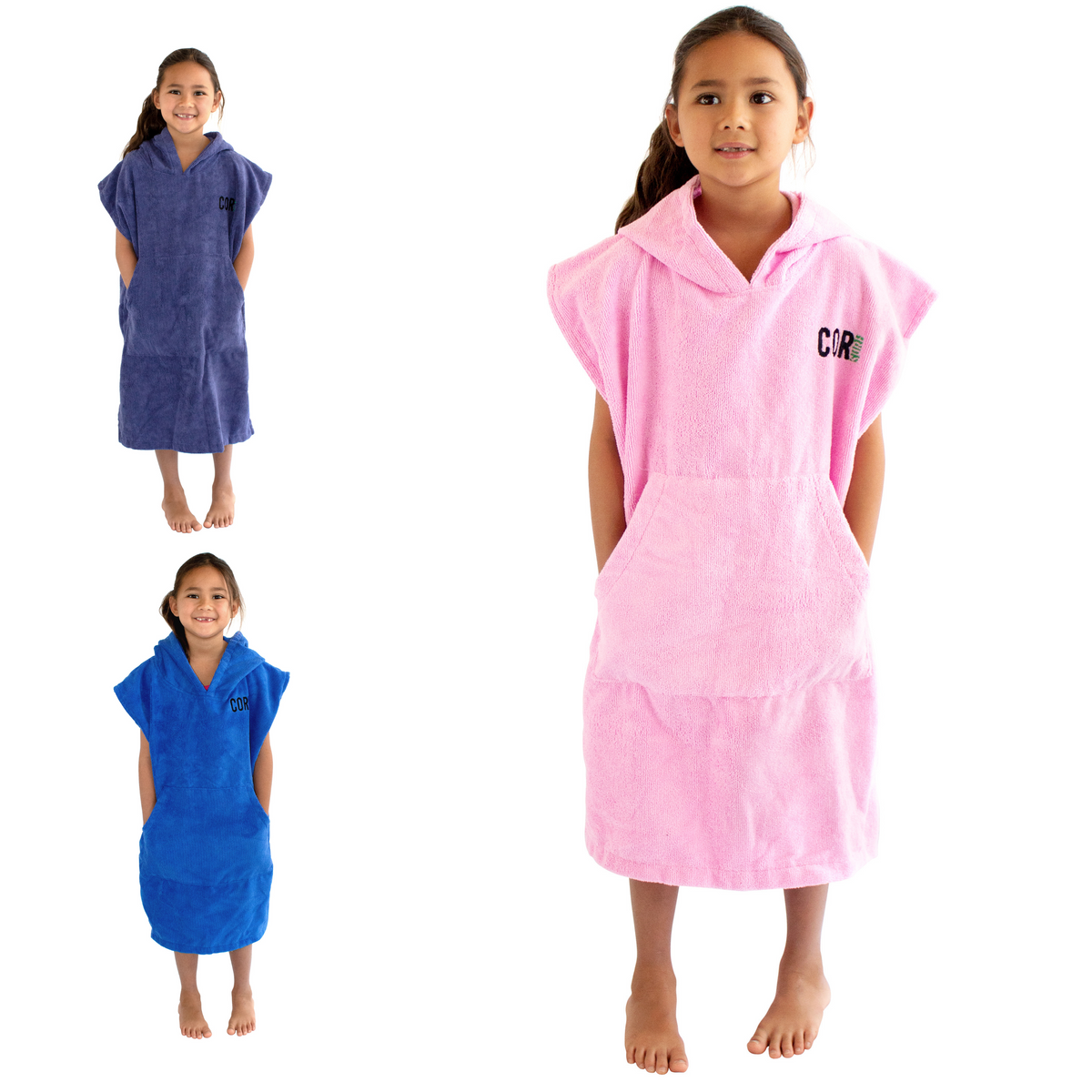 Kids Changing Towel Poncho - Solid Colors - OVERLANDERS Outfitter
