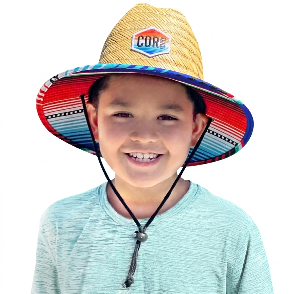 Kids Straw Hat Summer Beach Hat for Boys and Girls - Sarape - OVERLANDERS Outfitter