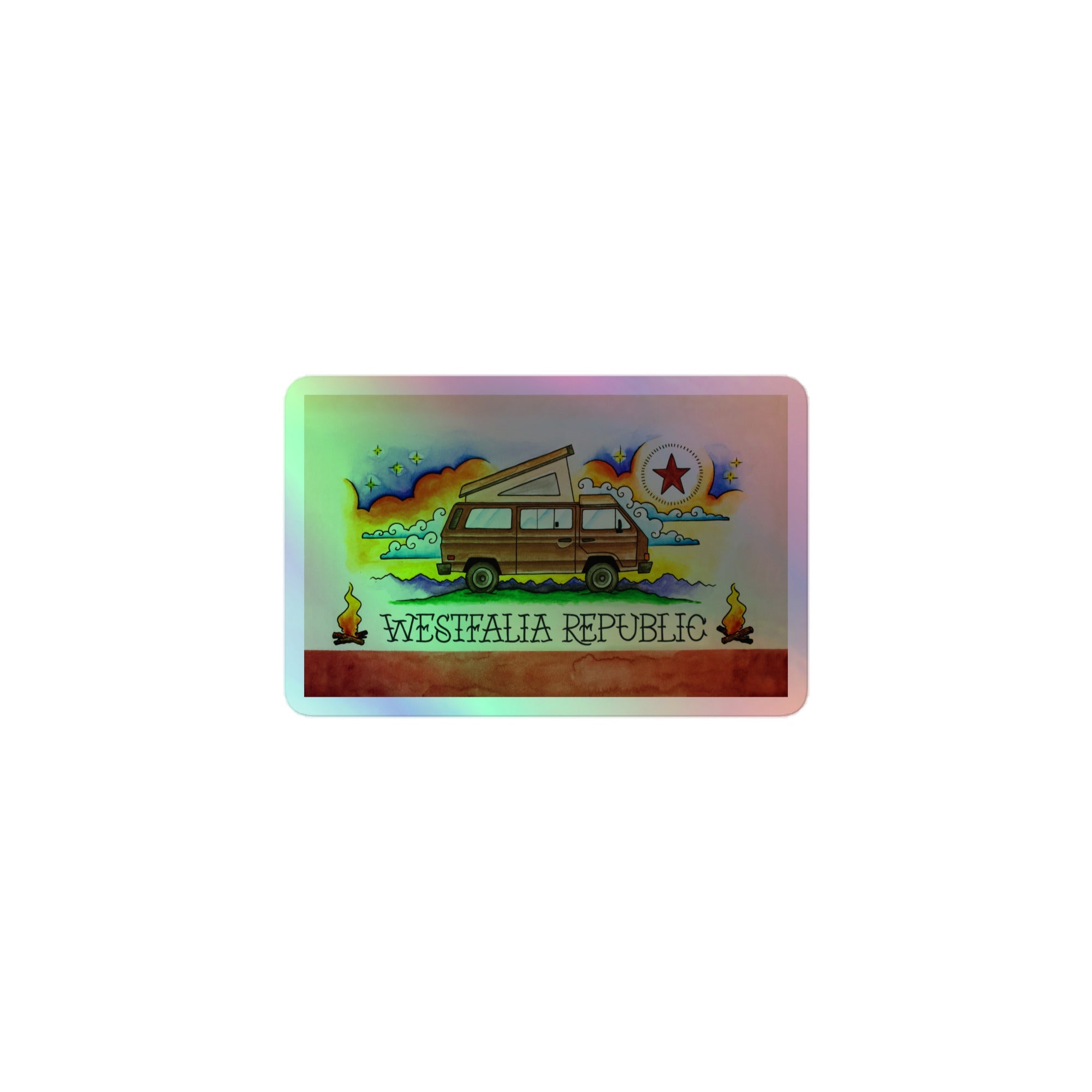 Westfalia Republic Holographic Sticker - OVERLANDERS Outfitter