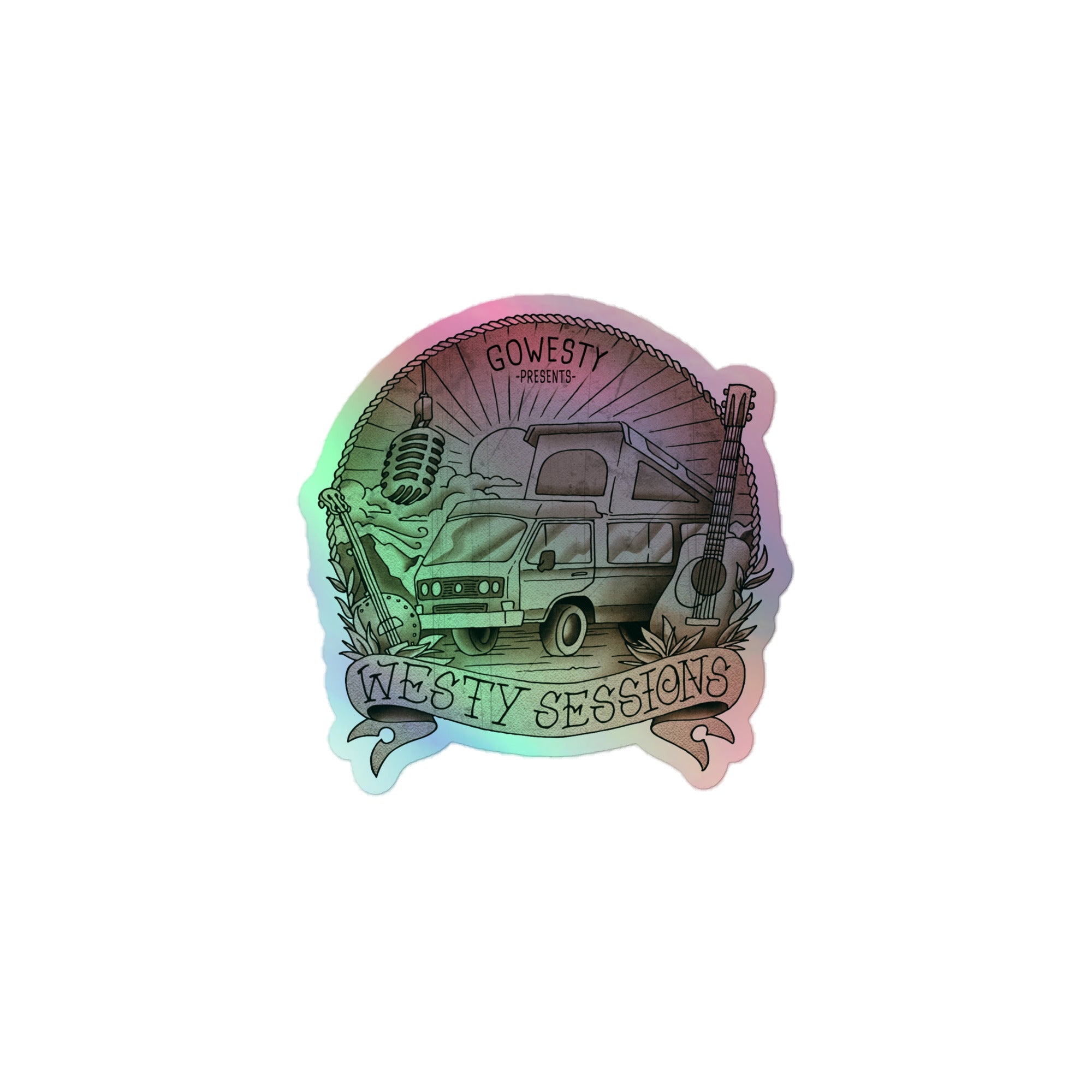 Westy Sessions Holographic Sticker - OVERLANDERS Outfitter