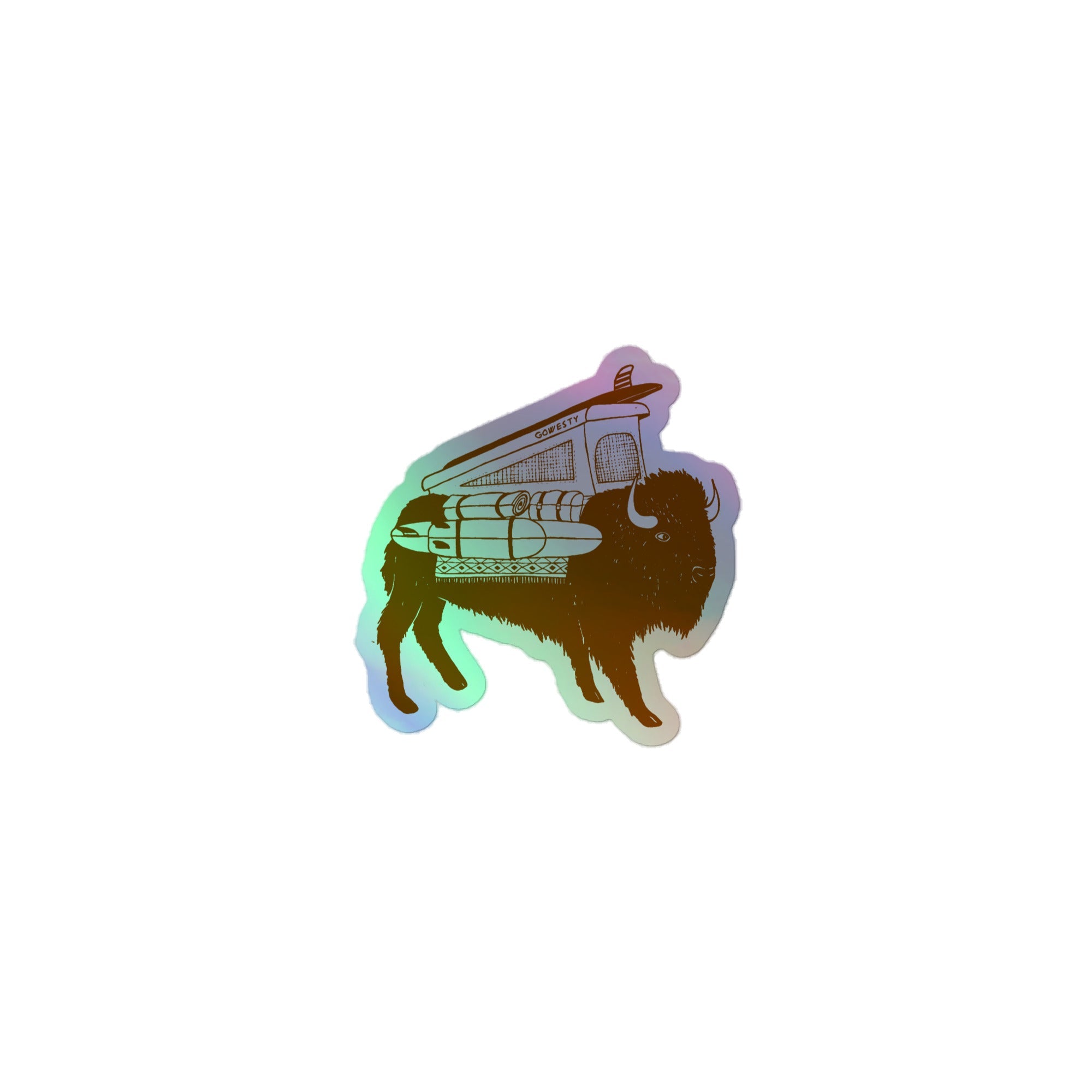 Buffalo Roam Vanimal Holographic Sticker - OVERLANDERS Outfitter